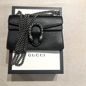 Gucci Dionysus Leather Mini Crossbody Bag - image 1